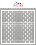 PRETTY PINK POSH:  Brick | Stencil