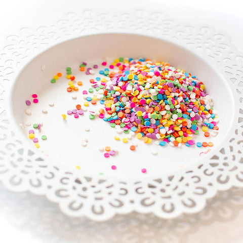 PRETTY PINK POSH:  Clay Confetti | Bright Rainbow