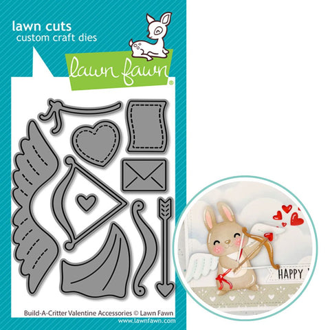 LAWN FAWN: Build A Critter Valentine Accessories | Lawn Cuts Die