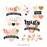 CONCORD & 9 th :  Burst of Hugs | Stamp & Die Bundle