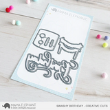 MAMA ELEPHANT: Swashy Birthday | Stamp & Die Bundle