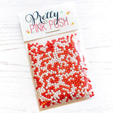 PRETTY PINK POSH:  Shaker Beads | Candy Cane
