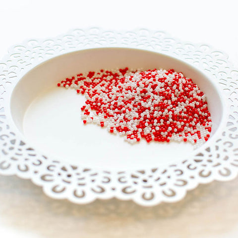 PRETTY PINK POSH:  Shaker Beads | Candy Cane