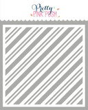 PRETTY PINK POSH: Candy Cane Stripes | Stencil