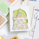 PINKFRESH STUDIO: Festive Foliage Tree | Layered Stencils