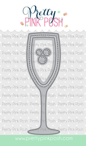 PRETTY PINK POSH: Champagne Flute Shaker | Die