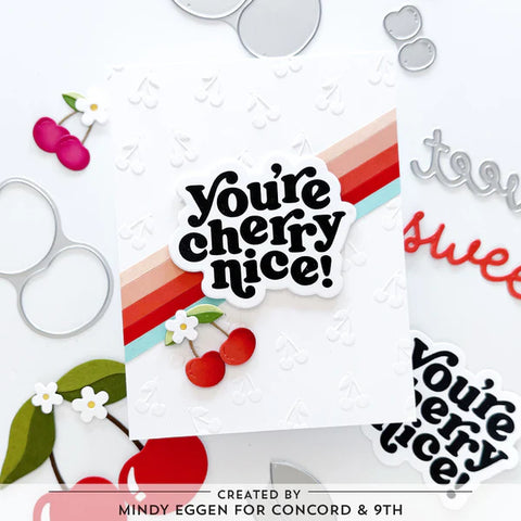 CONCORD & 9 th : Cherry Nice | Embossing Folder – Doodlebugs CONCORD & 9 th : Cherry Nice | Embossing Folder – Doodlebugs