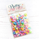 PRETTY PINK POSH:  Clay Confetti | Colorful Hearts