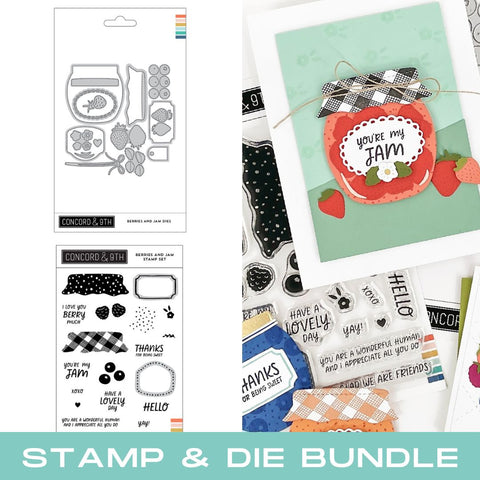 CONCORD & 9 th :  Berries and Jam | Stamp & Die Bundle