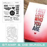 CONCORD & 9 th :  Mixed Greetings Love | Stamp & Die Bundle