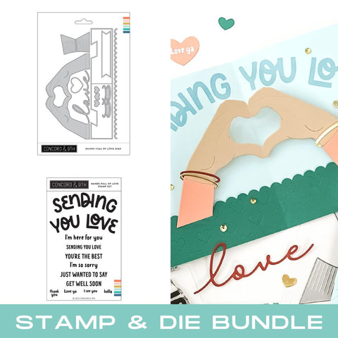 CONCORD & 9 th :  Hands Full Of Love | Stamp & Die Bundle