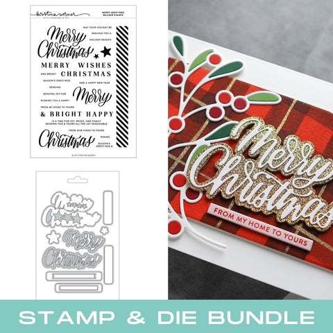 CONCORD & 9 th :  Merry Greetings Builder | Stamp & Die Bundle