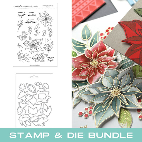 CONCORD & 9 th :  Pretty Poinsettias | Stamp & Die Bundle