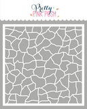 PRETTY PINK POSH: Crackle Background | Stencil