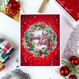 PINKFRESH STUDIO: Deck the Halls | Layered Stencils