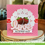 LAWN FAWN: Sweet Strawberry | Stamp, Coloring Stencil & Die Bundle