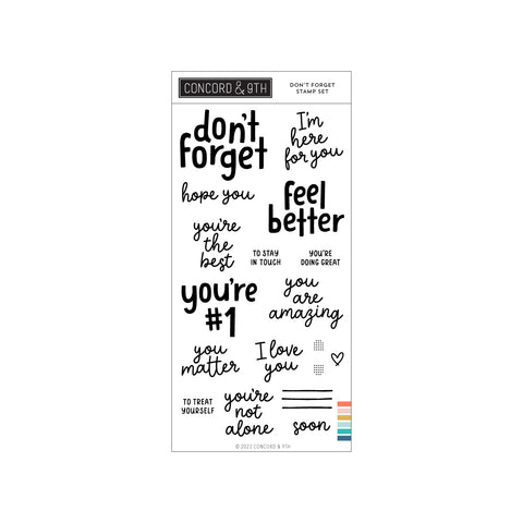 CONCORD & 9 th : Don't Forget | Stamp
