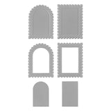 SPELLBINDERS:  Postage Stamps | 3D Emboss and Cut Folder