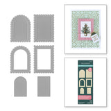 SPELLBINDERS:  Postage Stamps | 3D Emboss and Cut Folder