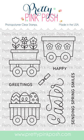 PRETTY PINK POSH:  Easter Train | Stamp (S)