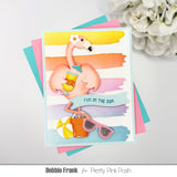 PRETTY PINK POSH: Stencil | Watercolor Strips