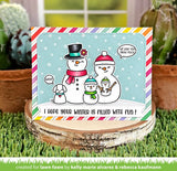 LAWN FAWN: Frosty Family | Stamp, Color Stencil, & Die Bundle