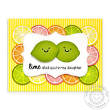 SUNNY STUDIO: Punny Fruit Greetings | Stamp
