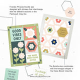 CONCORD & 9 th : Friendly Phrases | Stamp & Die Bundle