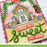 LAWN FAWN: Die & Template Bundle | Reveal Wheel Gingerbread House Drop Down