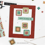 CONCORD & 9 th : Granny Squares Turnabout | Stamp & Die Bundle