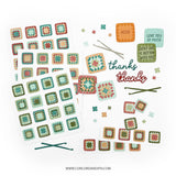 CONCORD & 9 th : Granny Squares Turnabout | Stamp & Die Bundle