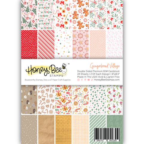 HONEY BEE STAMPS: Gingerbread Village  | 6" x 8.5" Paper Pad [PRE-ORDER]