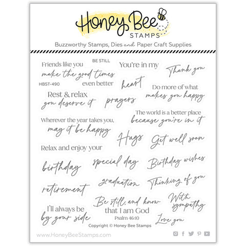 HONEY BEE STAMPS: Be Still | Stamp