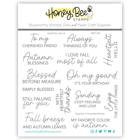 HONEY BEE STAMPS: Heartfelt Hello | Stamp