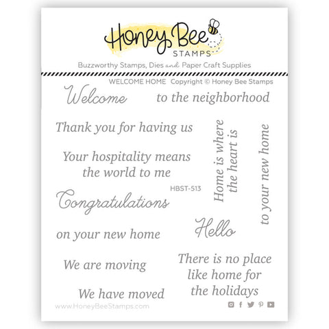 HONEY BEE STAMPS: Welcome Home | Stamp