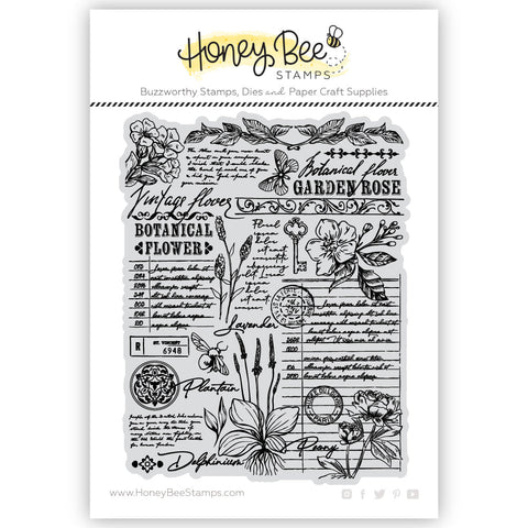 HONEY BEE STAMPS: Vintage Flora | Rubber Cling | Stamp