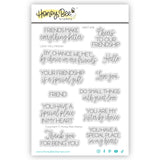 HONEY BEE STAMPS: Love You Friend | Stamp & Die Bundle