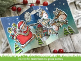 LAWN FAWN: Ho Ho Holidays | Stamp, Coloring Stencil & Die Bundle