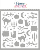 PRETTY PINK POSH: Stencil | Halloween Silhouettes