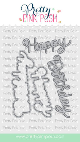 PRETTY PINK POSH: Happy Birthday Shadow | Die