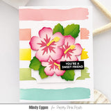PRETTY PINK POSH: Stencil | Watercolor Strips