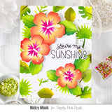 PRETTY PINK POSH: Layered Stencil 2PK | Tropical Leaves