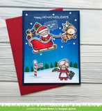 LAWN FAWN: Ho Ho Holidays | Stamp, Coloring Stencil & Die Bundle