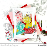 PRETTY PINK POSH: Holiday Ornaments | Stamp & Die Bundle