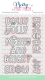 PRETTY PINK POSH: Holiday Word Scenes | Stamp & Die Bundle