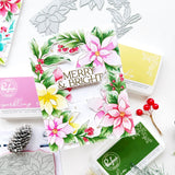 PINKFRESH STUDIO: Poinsettia Frame | Die