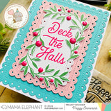 MAMA ELEPHANT: Holly and Leaves | Stamp and Creative Cuts Bundle