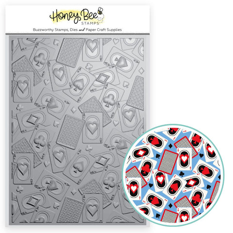 HONEY BEE STAMPS: Aces | 3D Embossing Folder