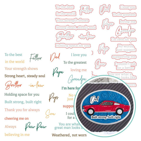 HONEY BEE STAMPS: Stamp & Die Bundle | Great Man