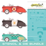 HONEY BEE STAMPS: Lovely Layers | Pedal Car | Stencil & Die Bundle